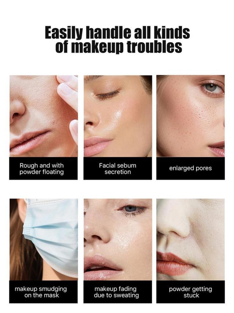 5 Color Luxury Powder for Women Face Foundation Pearlescent Powder Bottle Loose Powder Authentic Oil-Control Beauty Make Up Art Tools