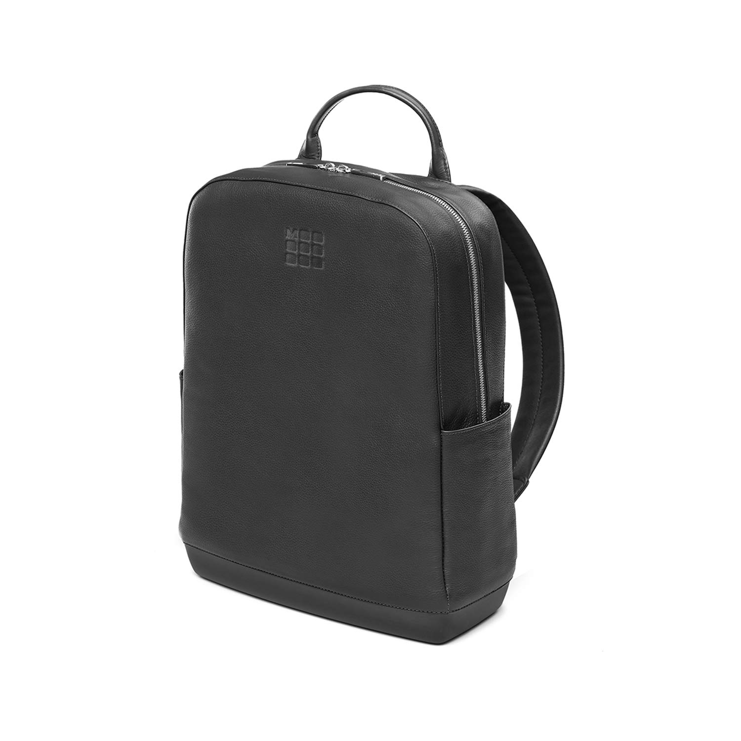 

Moleskine Classic Leather Backpack for Men and Women, Black, One Size, Fits 15-inch Laptop