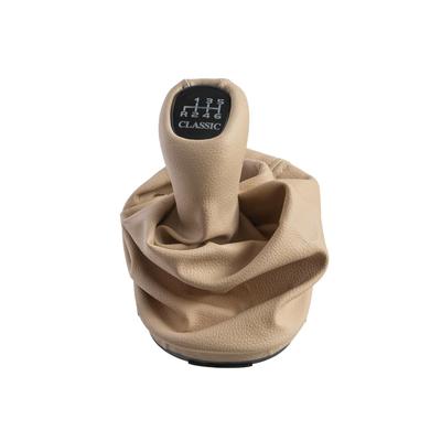 Beige 6 Speed Gear Knob and Gaiter for Mercedes C Class W203 Classic