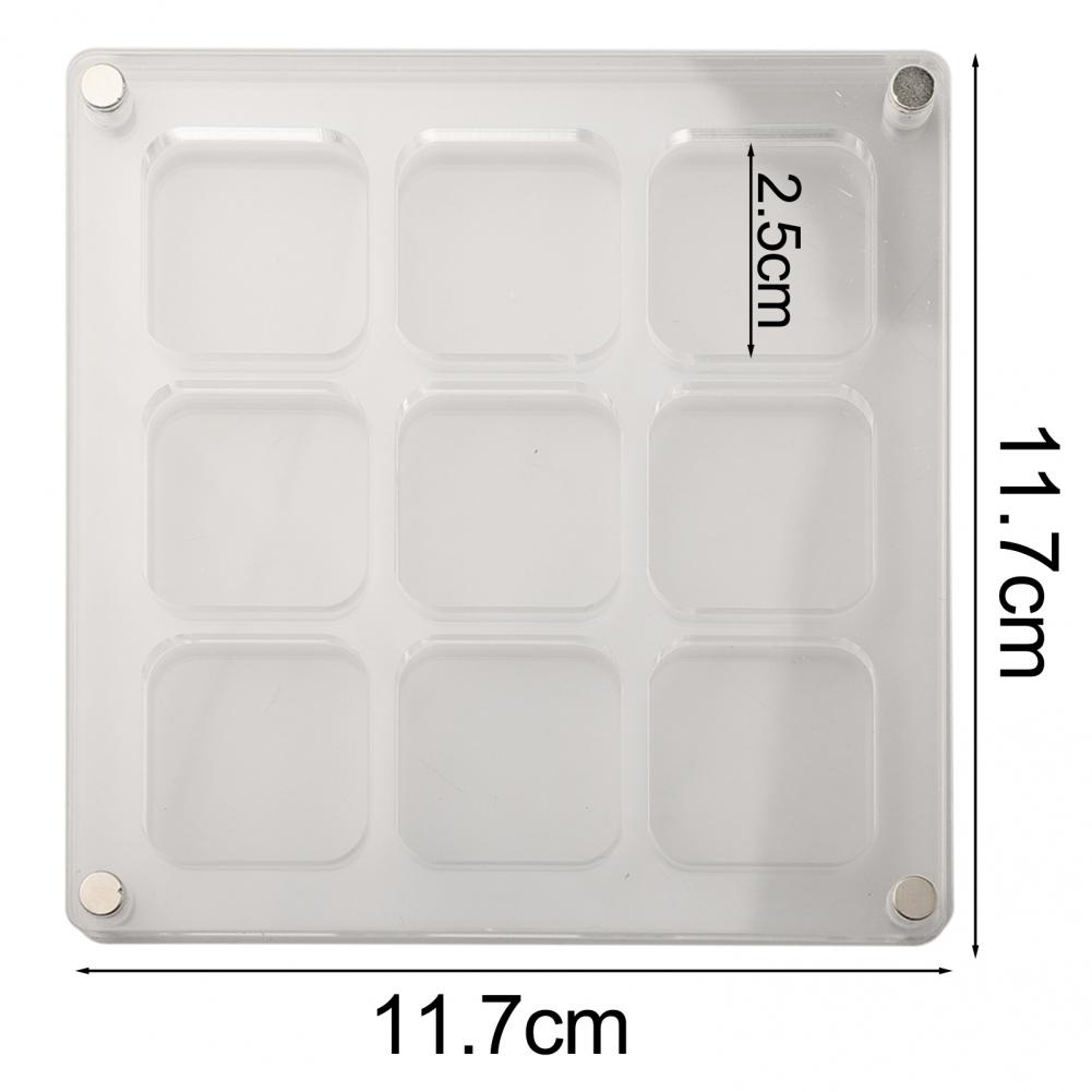 Clear Acrylic Mini Shell Organizer with 18 Grids for Beach Collectors
