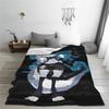 Loona Wolf Flannel Throw Blankets  Blanket for Home Travel Warm Bedroom Quilt