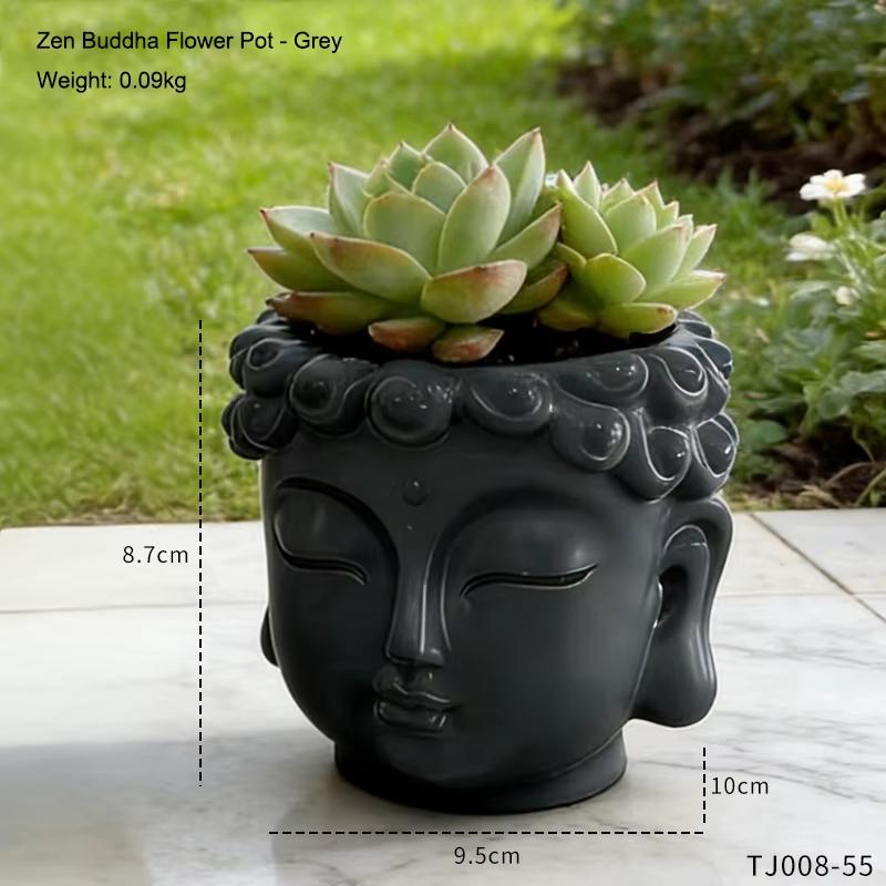 Creative Statue Flowerpot Green Potted Plants Container Home Courtyard Garden Decor Resin Handicrafts Ornament Gift