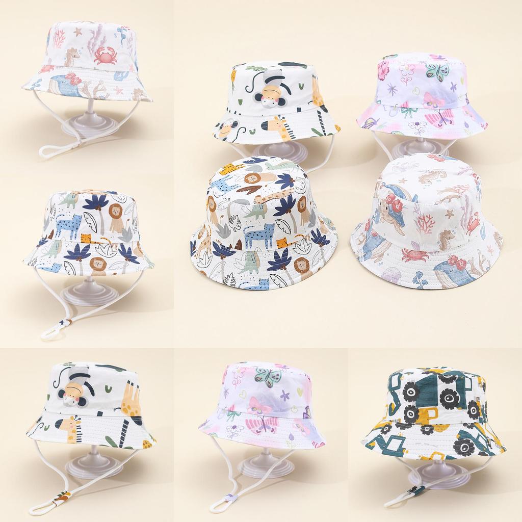 Butterfly Kids Sun Hat With Breathable Cotton Material For Outdoor Play And Sunshade