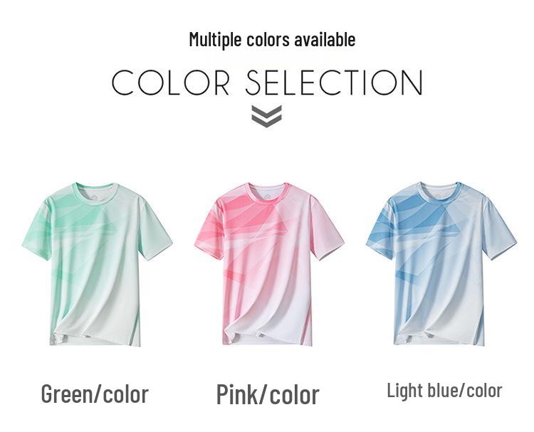 Men's Breathable Quick-Dry Round Neck Short Sleeve Fitness T-Shirt