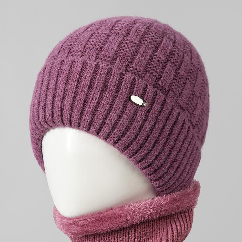 

Шапка Женская Зимняя Флисовая Толстая Теплая Шапка из Кроличьего Пуха Защита Ушей Защита от Холода Вязаная Шапка average size (separate hat)