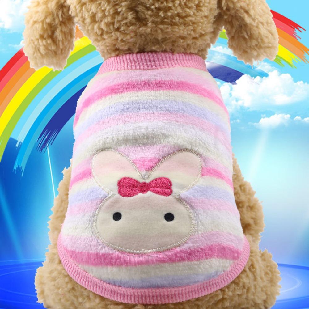 Flannel Warm Teacup Dog Milk Dog Dog Cat Teddy Clothes Vest Pet Supplies