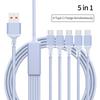 New Design 2-in-1 Hexagonal Braided PD100W USB Type-C Fast Charging Cable for iPhone 16/15 for for