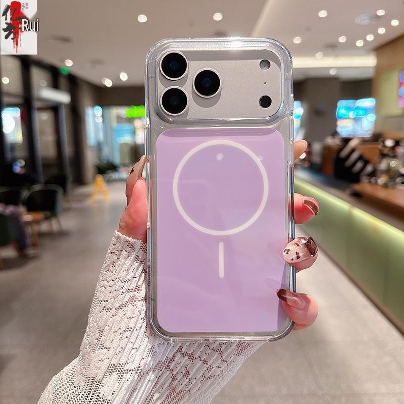 

iPhone 17 Pro Max Glossy White Magnetic Thin Case - Full Coverage Drop-proof. 11