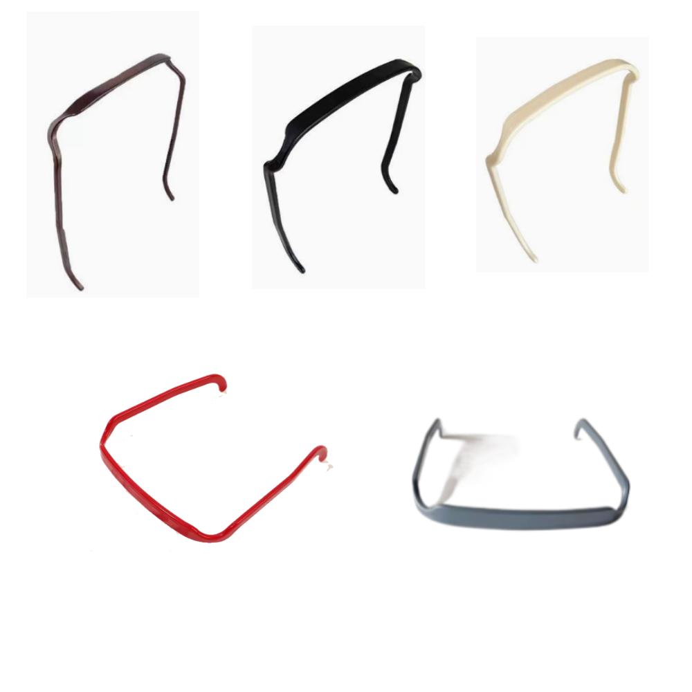 Women Square Glasses Sunglasses-Style Headband Invisible Fixed Hair Clips Wave Curly Hair Ties Temples Headband Accessories
