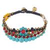Original Woven Bracelet Yunnan Retro Natural Stone Multi-layer Bohemian Exotic Wind Hand Rope for Women