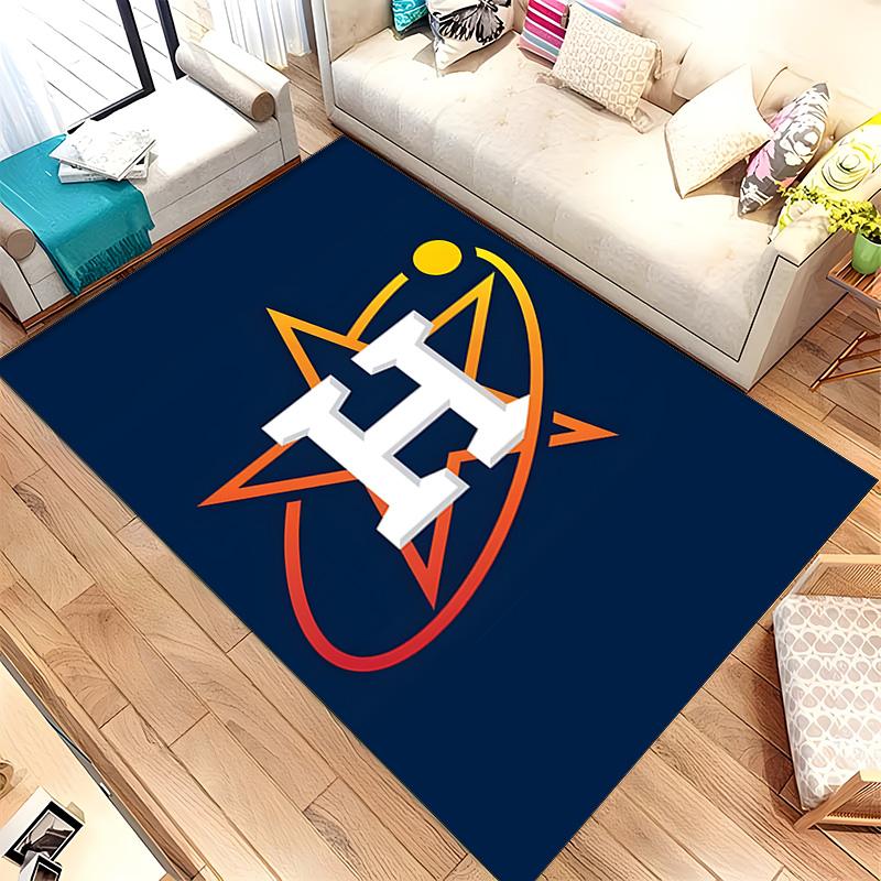 Houston Astros (32) Tapis Adapté Pour Salons Chambres À Coucher Salles Informatiques Salles À Manger Et Placement Sous Les Tables Et Chaises Également Un Choix Idéal Pour