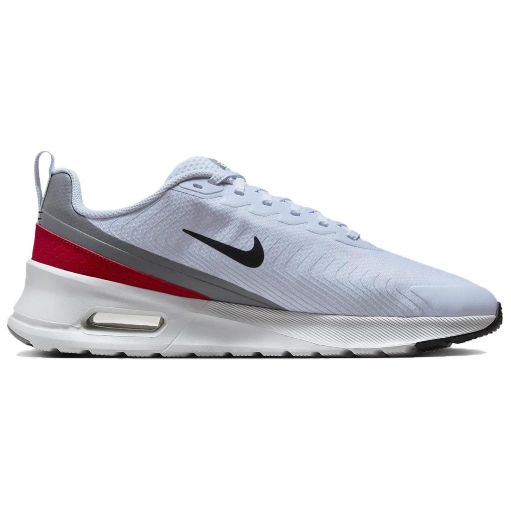 Nike Air Max Nuaxis Football Grey White Gym Red Herr Sneakers Svart FD4329-002