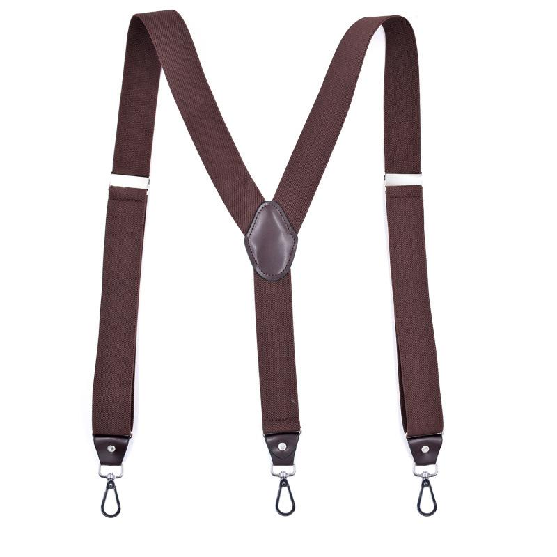 Universal Strap Clip Suspenders For Men Set Adjustable Y Shape Wedding Suit Accessories Strong Metal Clips Trousers Braces