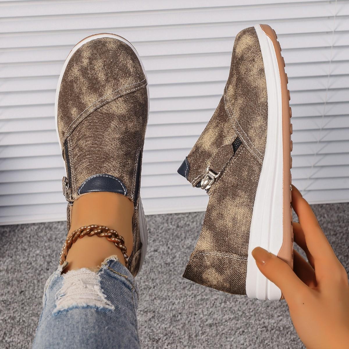 

Повсякденні туфлі великого розміру, жіночі весна-осінь 2024, нові джинсові туфлі на одній педалі Doudou, жіночі 43 коричневий