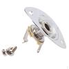 Musically Oval Indented Guitar Output Plate Socket 1/4'' for Electric Bass