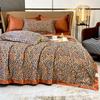 Edredón de Hielo de Seda de Verano Ropa de Cama Ligera de Satén Lavado Manta de Aire Acondicionado Tamaño Individual Queen