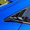 For Honda Civic 10th Gen 2016- Hatchback Rear Window Louvers Side Air Vent Scoop Sun Shades Cover Trim Car