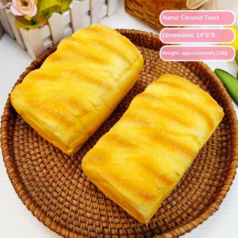 Simulation Bread Toast Squishy Toys Donuts Slow Rising Rebound Squeeze Toy Anti Stress Relief Toys For Kids Adults Desktop Decor