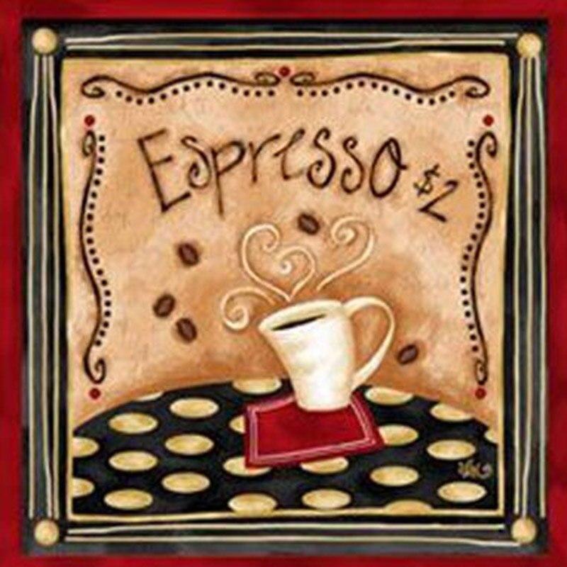 

5D DIY алмазная живопись кофейная чашка Алмазная вышивка цветок вышивка крестиком полная квадратная круглая дрель ремесла ручной домашний декор подарок Full Round 30x30CM