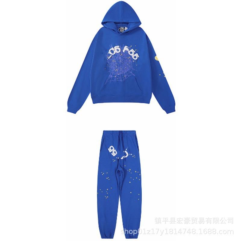 Unisex Kapuzen Streetwear Sweatshirt Set Baumwolle Grafikdruck Hip Hop Stil Lässiges Langarm Oberteil Hose