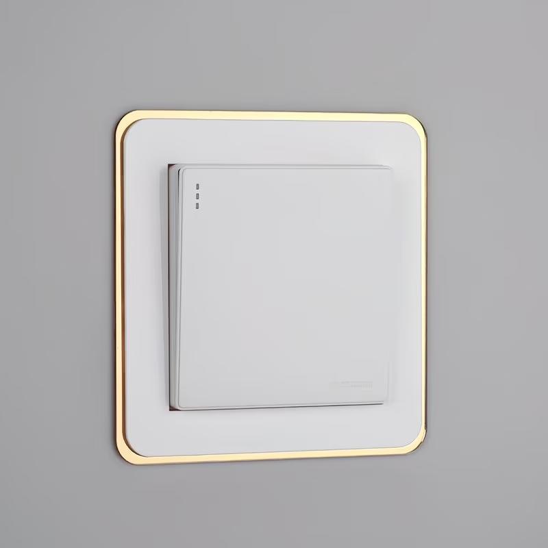 

4pcs Home Decoration Anti-Dirty Switch Protective Cover Buckle Type Non-Adhesive Switch Decorative Frame Decor Living Room 4pcs білий