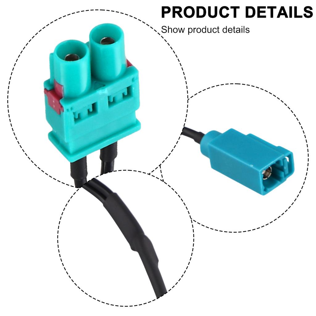 Antenna Aerial Adapter For Seat For Skoda RCD510 RCD310 RNS510 Radio ABS Easy Installation Anti-Corrosion Car Audio Accessories