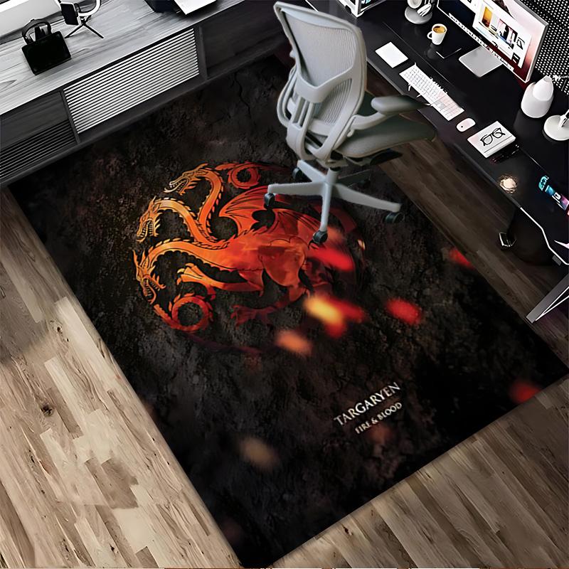Targaryen Legacy Living Room Non-Slip Area Rug Soft Carpet for Bedroom Game Playroom Sofa Office Home Decor Doormat Christmas Gift C9211413