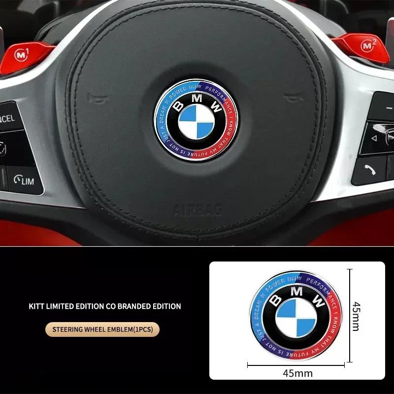 

45/56/68/74/82mm 50th Anniversary Edition Badge Front Rear Trunk Logo Sticker For BMW M E46 E39 E38 E90 E60 F10 F30 Z3 X1 X3 X5