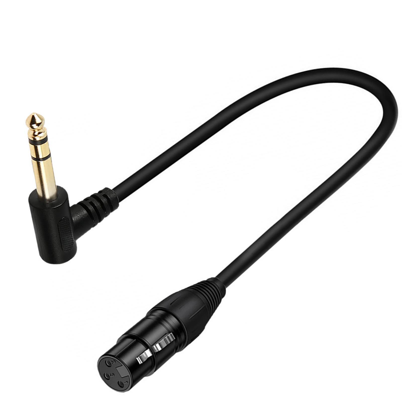 

XLR 3 Pin to 6.35mm 1/4 TS/TRS Male Audio Cable, Stereo 6.35mm to XLR Plug Stereo Mic Audio Connector for Microphone