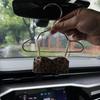 Leopard Print Car Hanging Ornament Underwear Shape Rearview Mirror Pendant  Vehicle Interior Decor