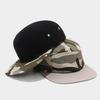 European and American Contrasting Colors Camouflage Color Matching Five-piece Flat Edge Hat Simple Tooling Wind Flat Brim Baseball Cap Street Hip Hop