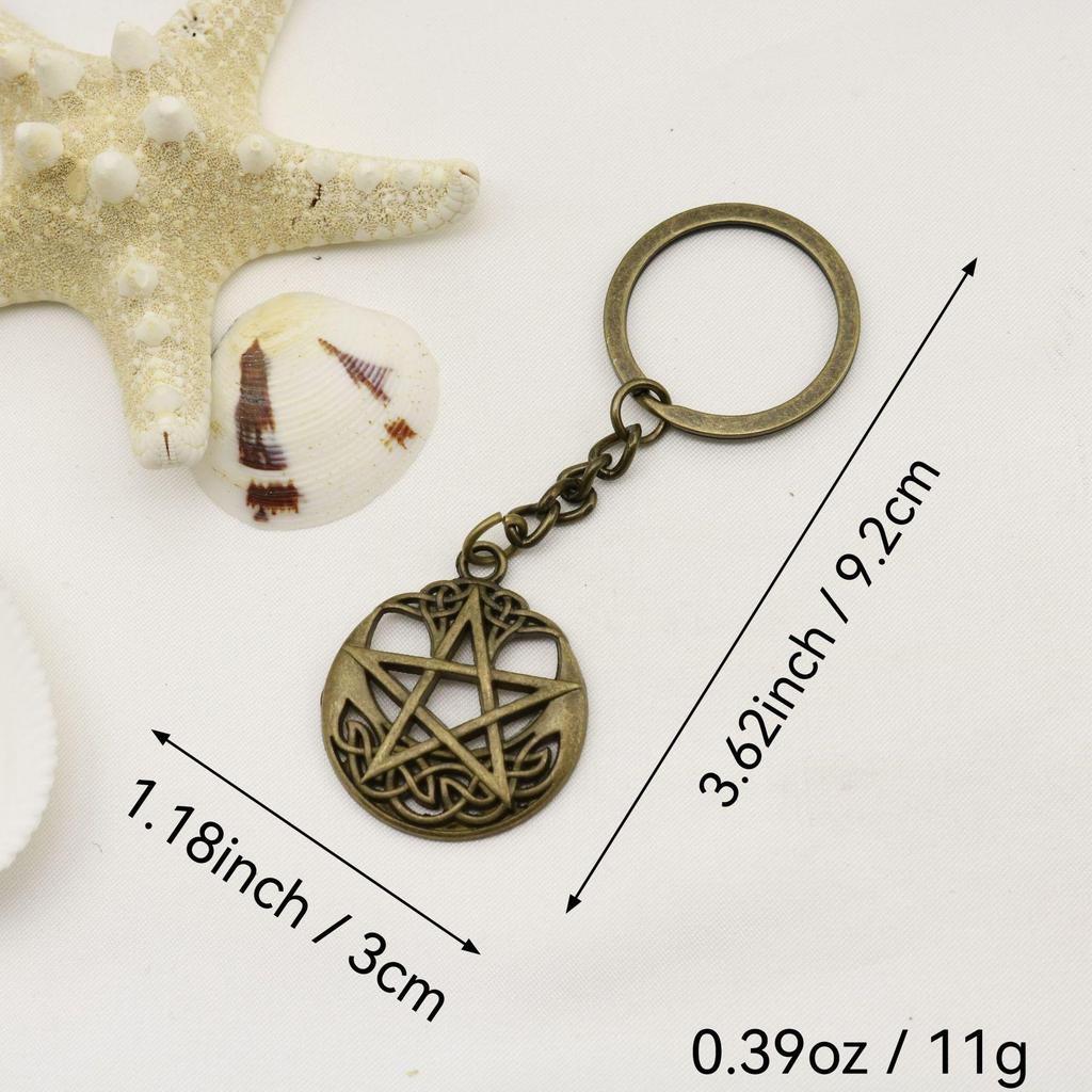 Five-Pointed Star Keychain Pendant