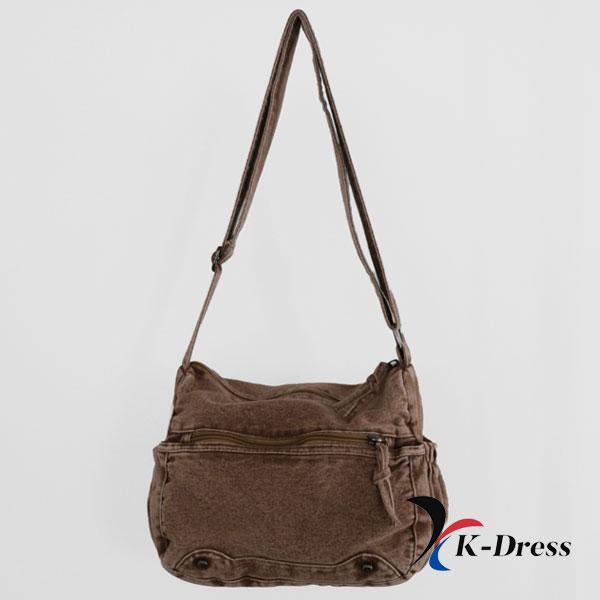 

Пігментна мийка та унікальна джинсова сумка через плече (3 кольори) 23x18x10cm коричневий