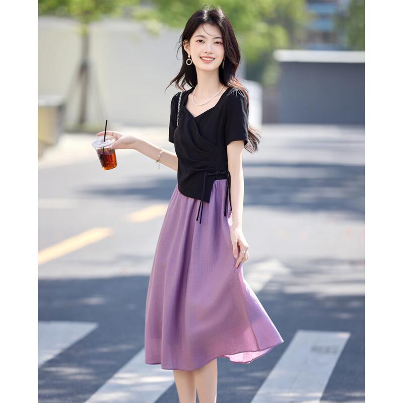 Women's Pleated Waist Two-Piece Skirt Set