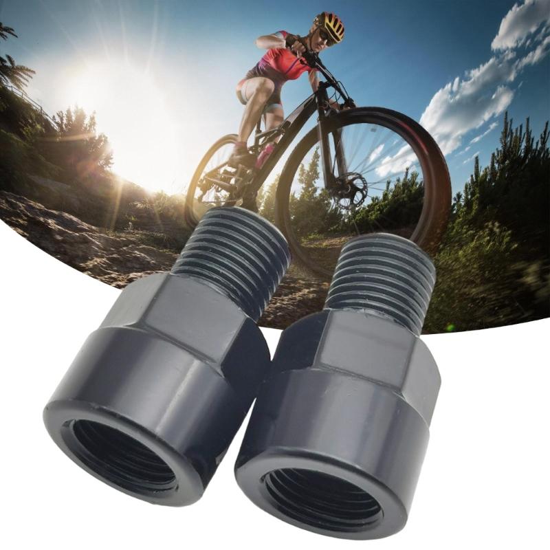 Pédales de Vélo Extenseurs Adaptateurs Légers Noir Convertisseur de Pédales de Vélo pour Utilisation sur Divers Terrains