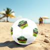 Rapid Wien Soccer Ball, Colorful, Suitable for All Ages, Machine-stitched, PVC Material, Competition Grade, Durable and High Bounce