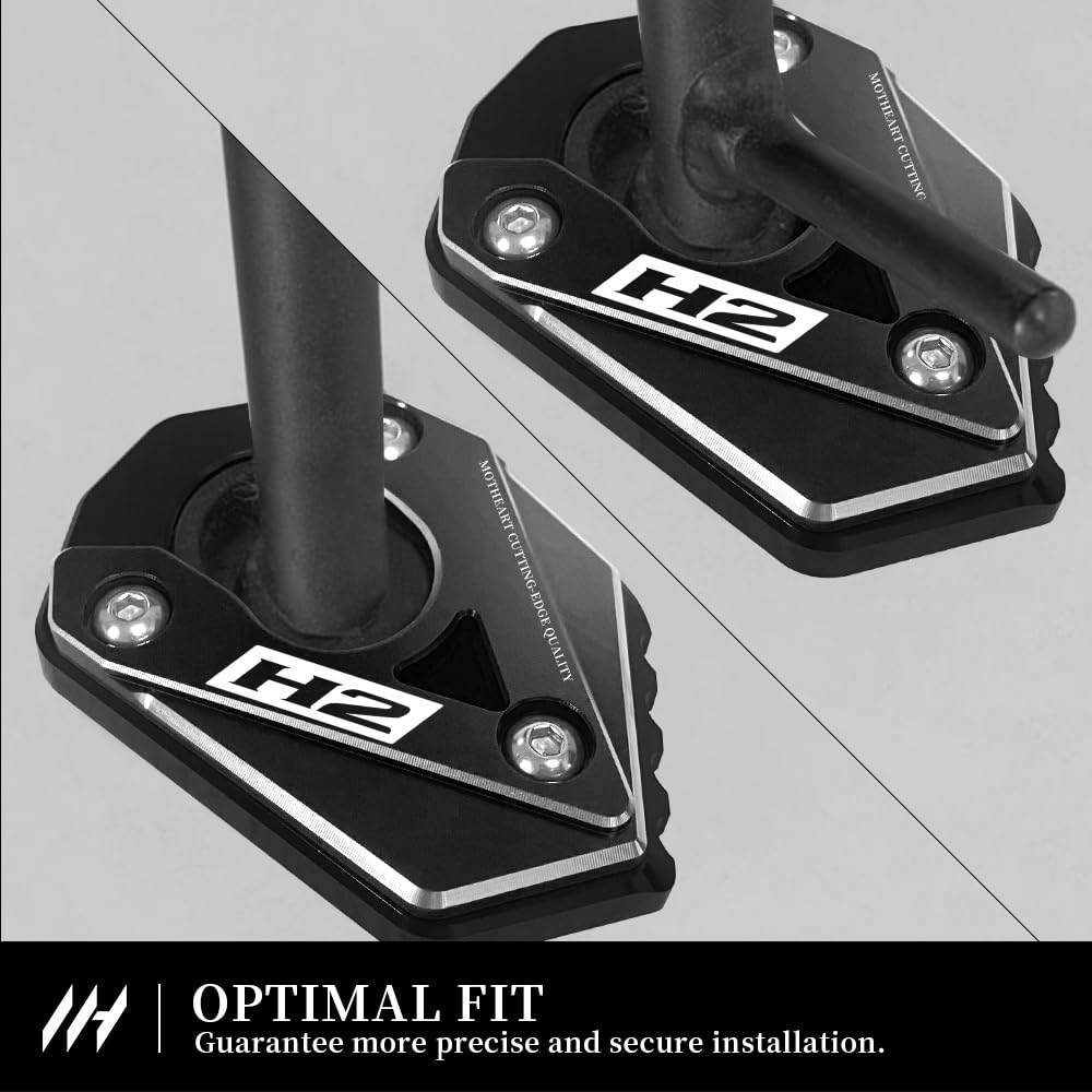 MotHeart Motorcycle Side Stand Stabilizer Compatible Ninja H2 SX 2021-2024 Ninja H2 SX SE