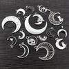 New Fashion Multi-styles Antique Silver Plated Moon Chrams Metal Alloy Pendant DIY Jewelry Making Finding Accessories