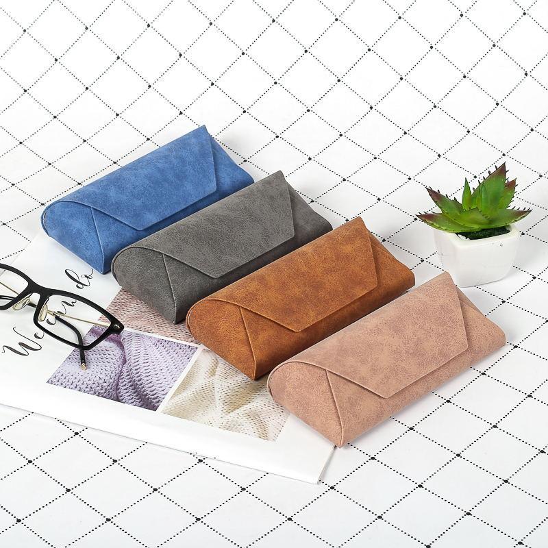 Portable Soft Glasses Pouch Bag Fashion PU Leather Cover Sunglasses Case for Women Men Glasses  Accessories Glasses Box