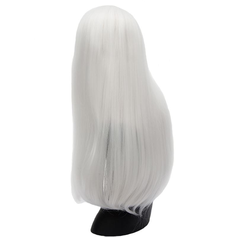 Long Straight Wigs Synthetic Orange Color Women's Wig 24 Inches Central Part Hair