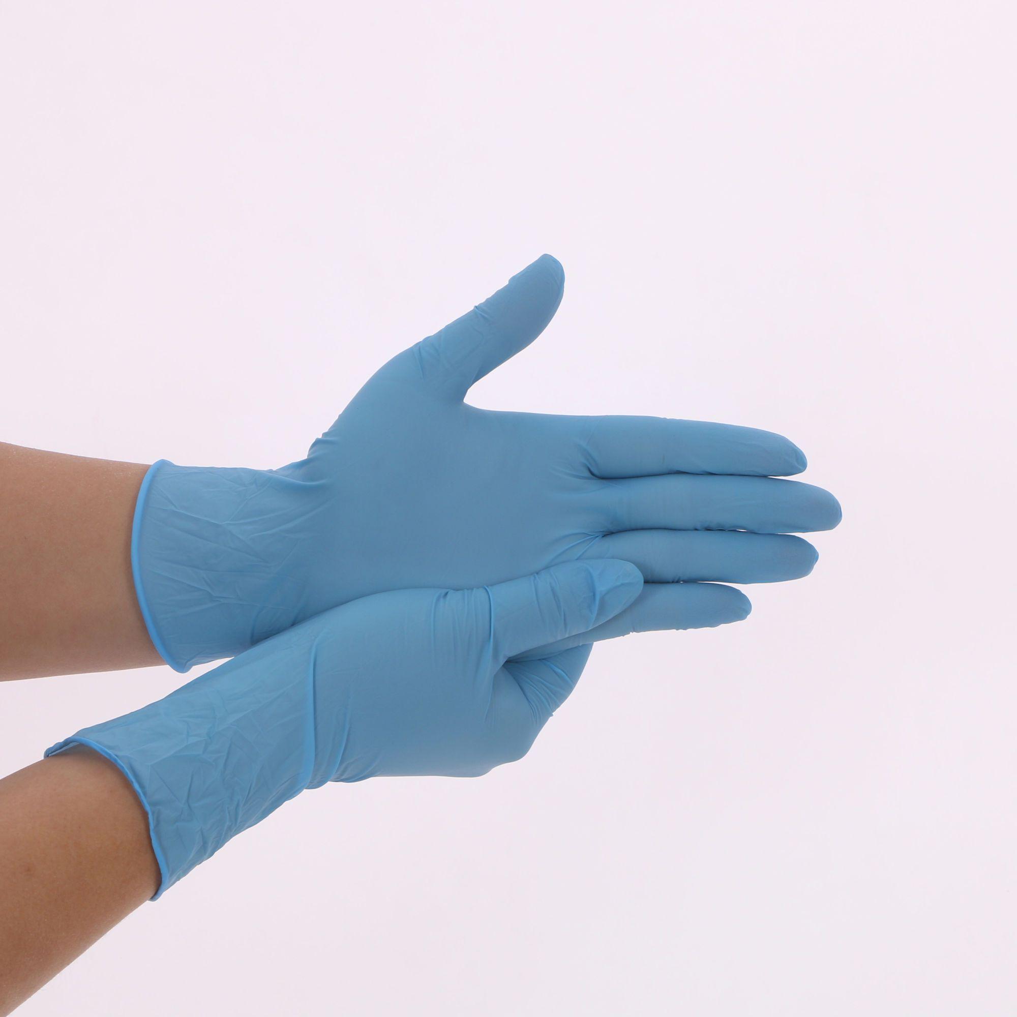 

100 шт./кор. нитриловые одноразовые перчатки, износостойкие, химические, лабораторные, пищевые, медицинские, рабочие перчатки L синий