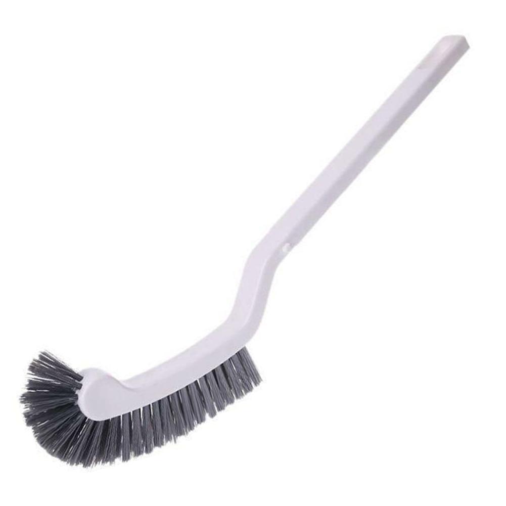Corner Rim Cleaner Long Handle Graywhite Plastic Toilet Cleaning Brush