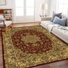 Living Room Carpet Dirt Resistant and Easy To Maintain Retro American Style Foldable Washable Sofa and Coffee Table Carpet
