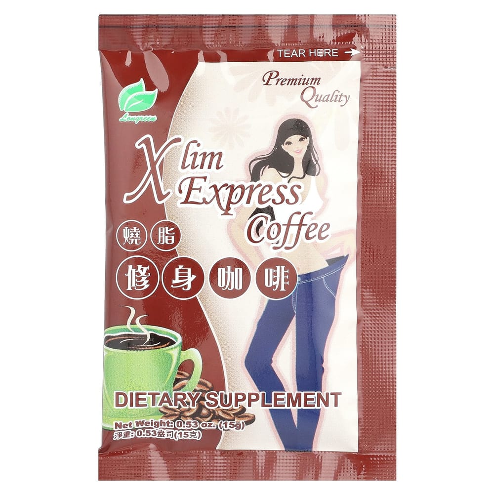 Longreen X-Slim Express Coffee, 10 Sachets, 5.3 oz (150 g)