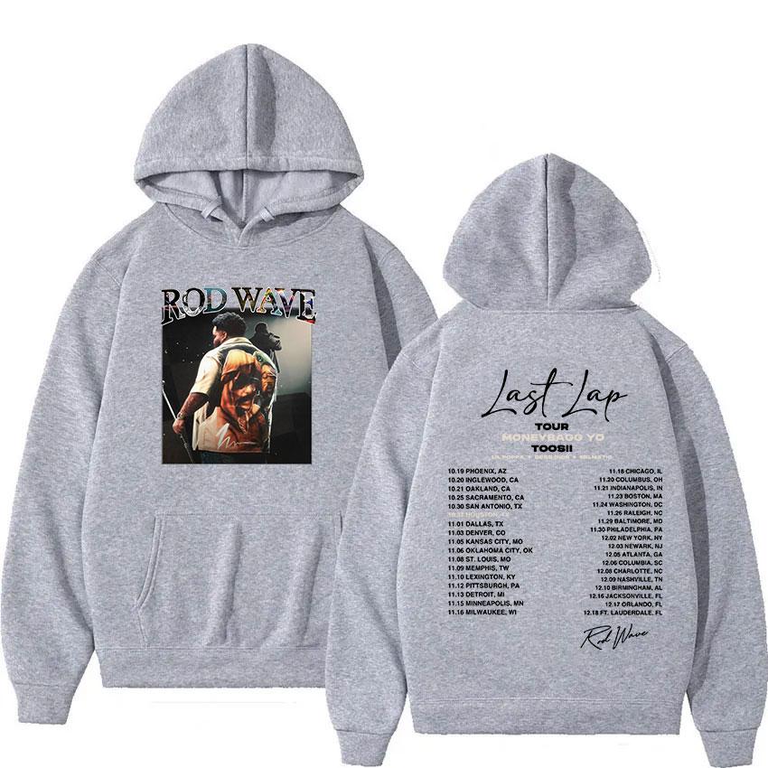 Rod Wave Last Lap Tour 2024 Album Hoodie Men Women Vintage Fashion Oversized Sweatshirt Hip Hop Harajuku Pullover Clothing Hoody