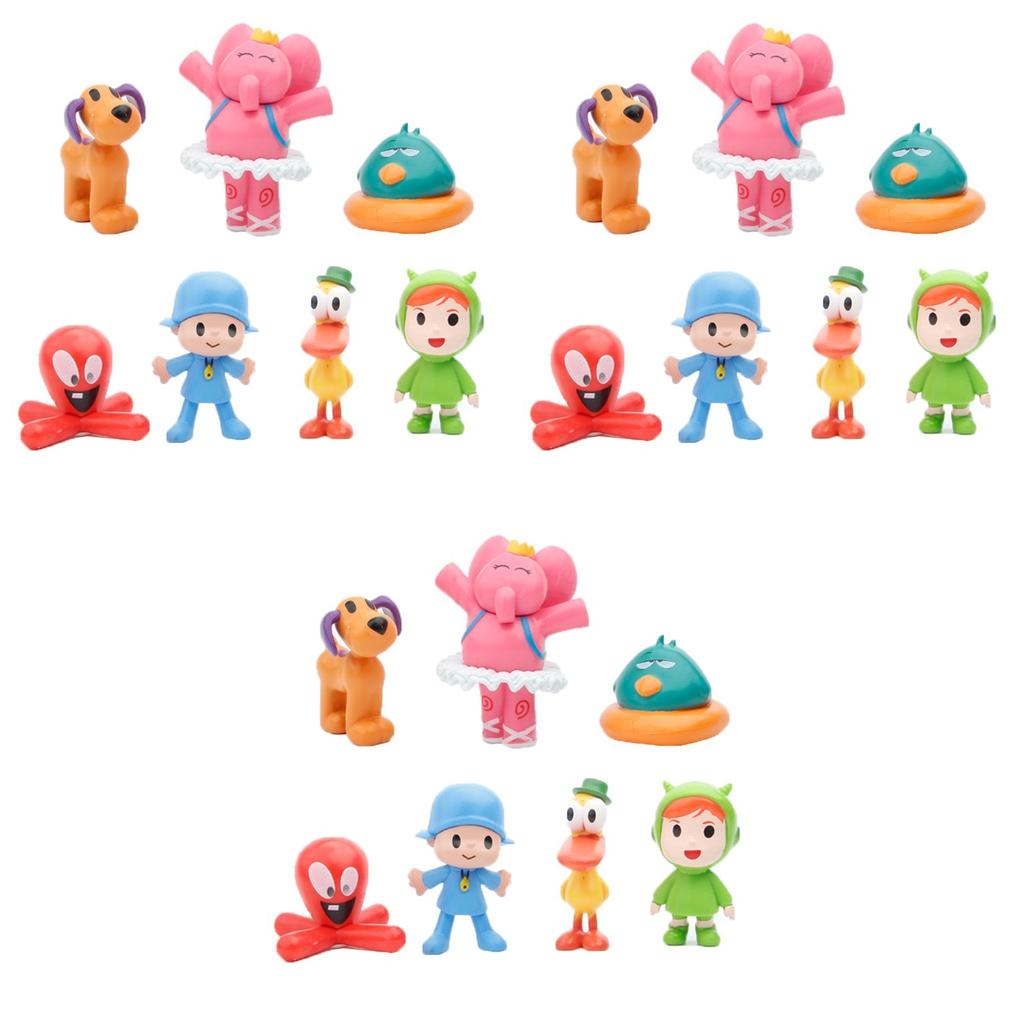 Entzückende 7-teilige Pocoyo Actionfiguren Zinkia Miniaturen Perfekt zur Kuchendekoration