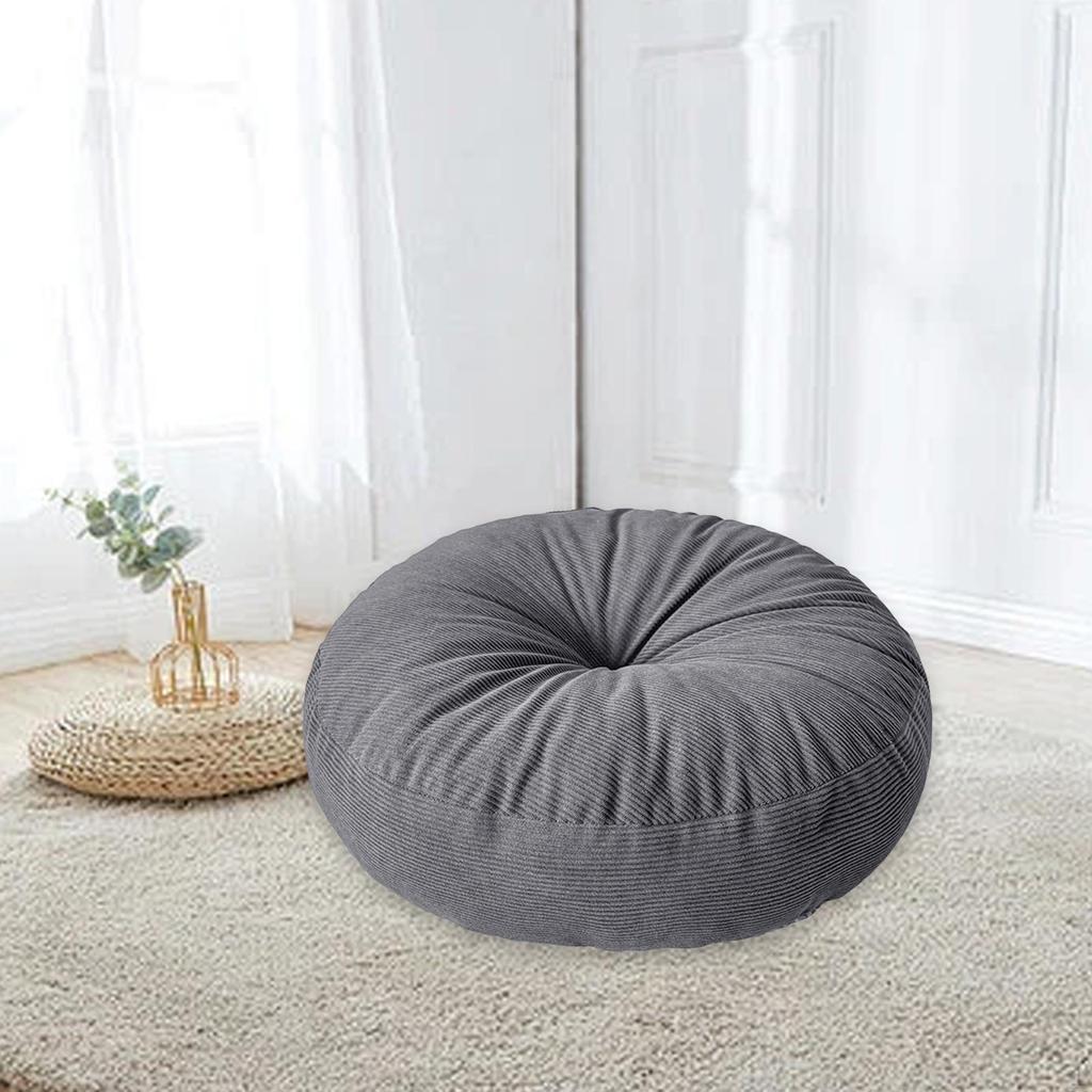 Japanese Tatami Floor Cushion Round Seat Pouf And Decorative Pad with Thick Filling Suitable for