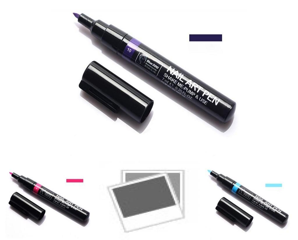 Nail 16 Colors Art Pen Painting Design Tool Drawing Uv Gel Polish Manicure Il