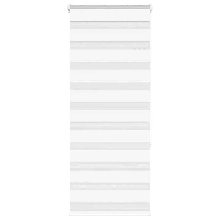 VidaXL Store zèbre blanc 65x150 cm largeur du tissu 60,9 cm polyester, store à enrouleur zébré, store zébré pour fenêtre, 4014748