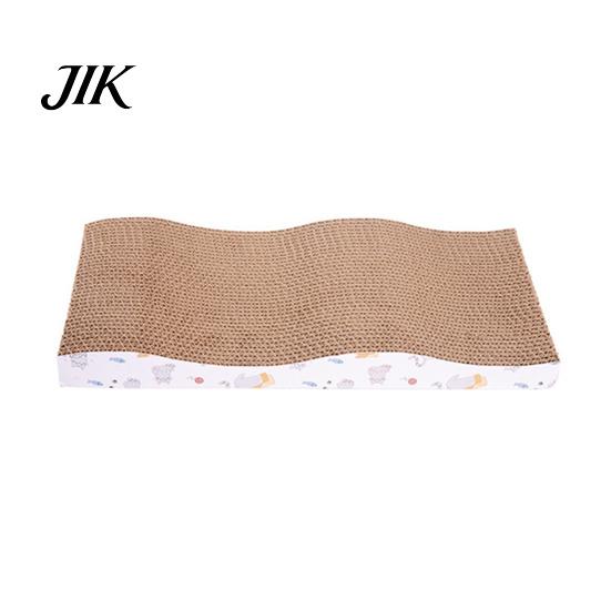 Eco Friendly Cat Scratcher Scratching Post No-Shedding High-Density Corrugated Paper Scratch Toy Wave Shape Design Household Reusable Pad